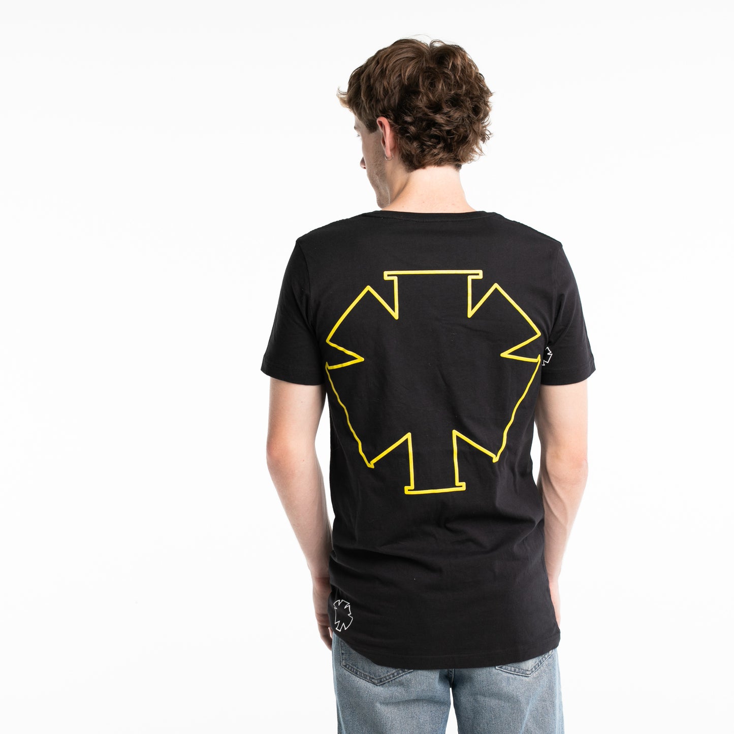 Back Print Logo Yellow tee