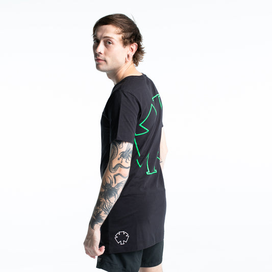 Back Print Logo Green tee