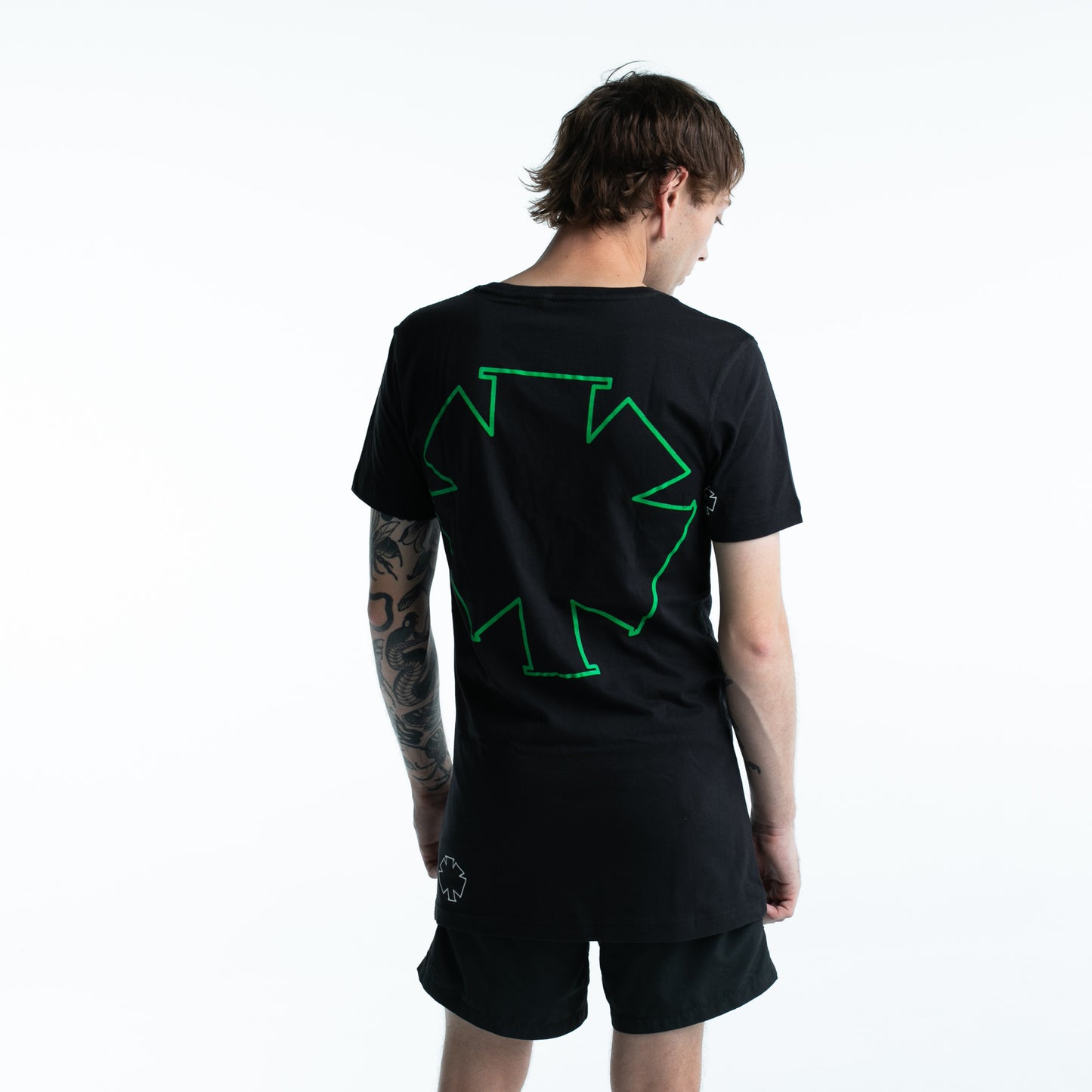 Back Print Logo Green tee