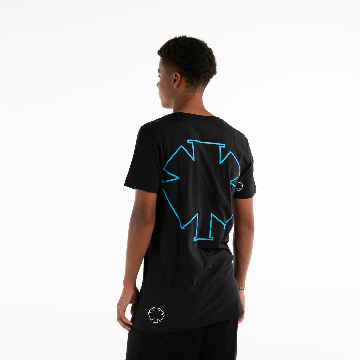 Back Print Logo Blue tee