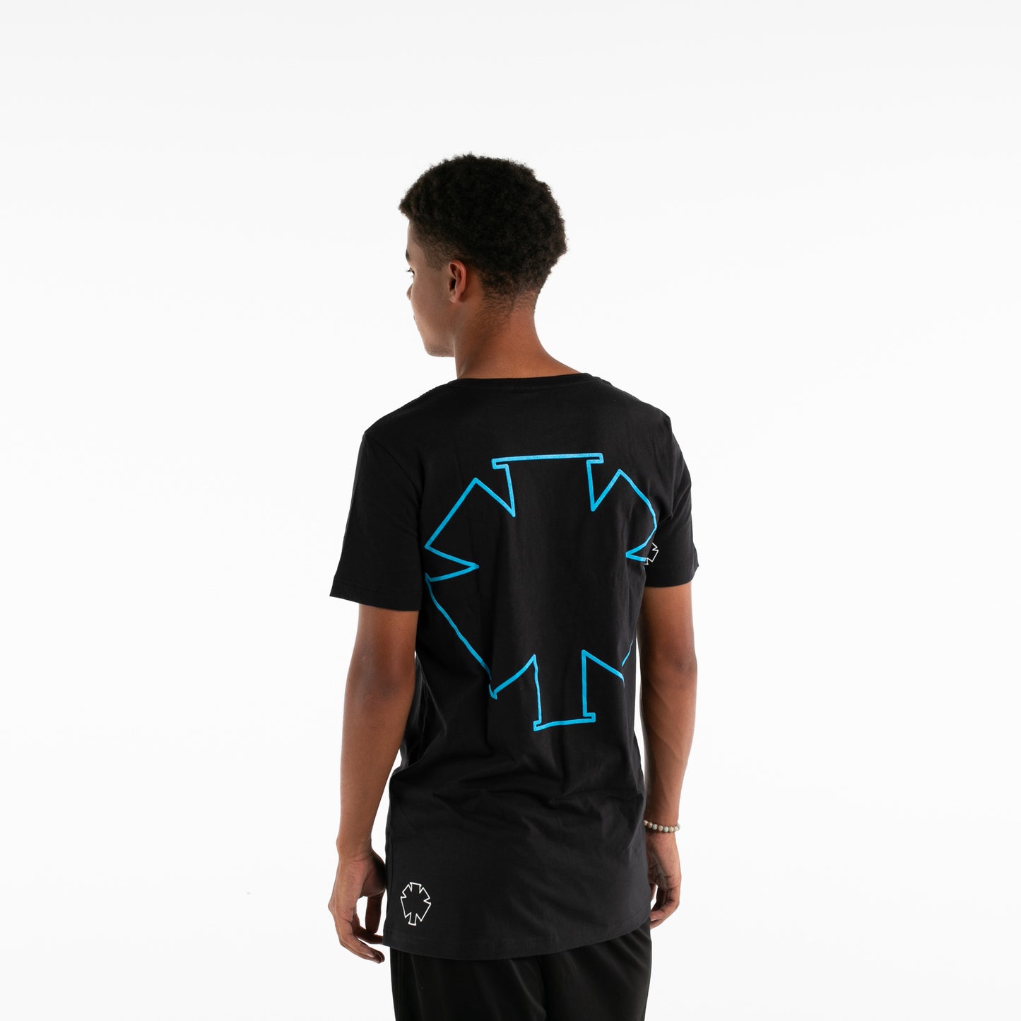 Back Print Logo Blue tee